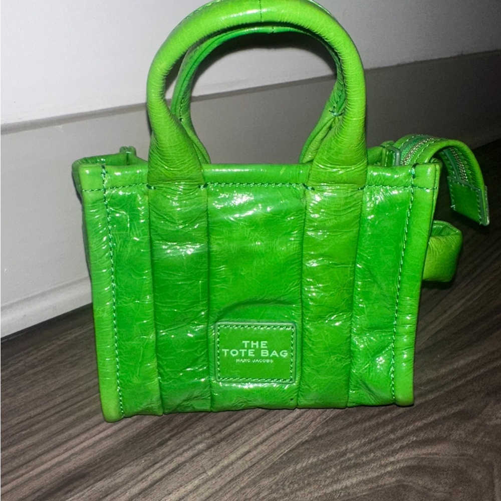 Marc Jacobs Green Quilted Tote Bag
